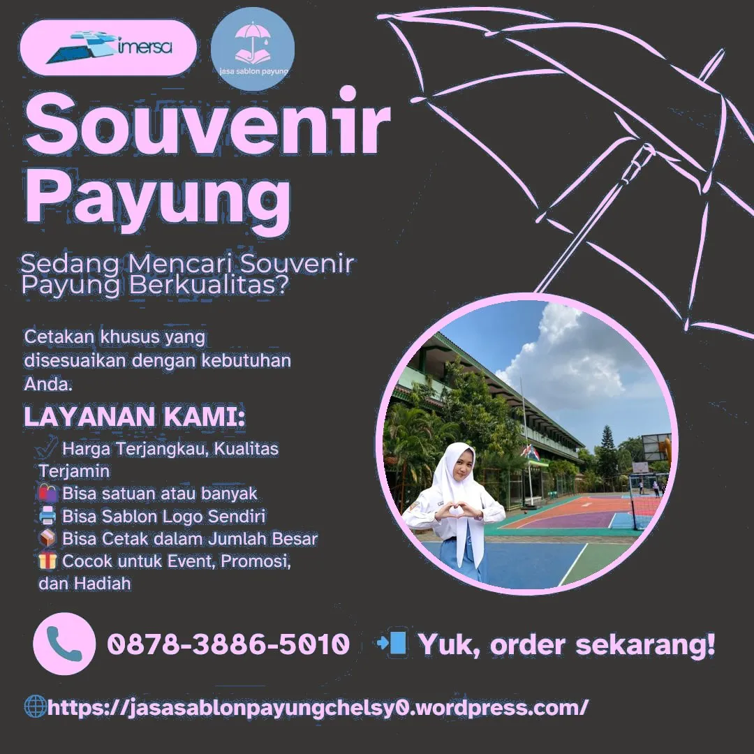 Payung Hitam Sablon