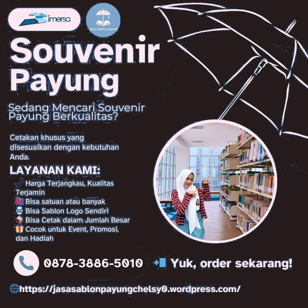 0878-3886-5010 (WA) Contoh Bungkus Souvenir Payung, Harga Sablon Payung di Surabaya, Sablon Payung Jakarta, Gambar Souvenir Payung Murah, Jasa Pembuatan Sablon Payung, Payung Souvenir dan Promosi, Cetak Payung Custom, Sablon Payung Terdekat, Payung Souvenir Bali, Ukuran Sablon Payung