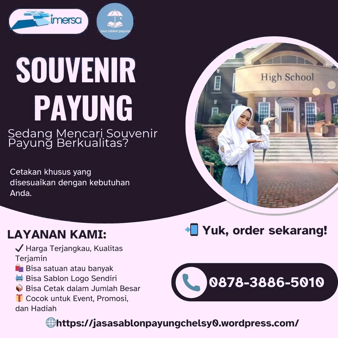 Payung Lucu Sablon 0878-3886-5010 WA