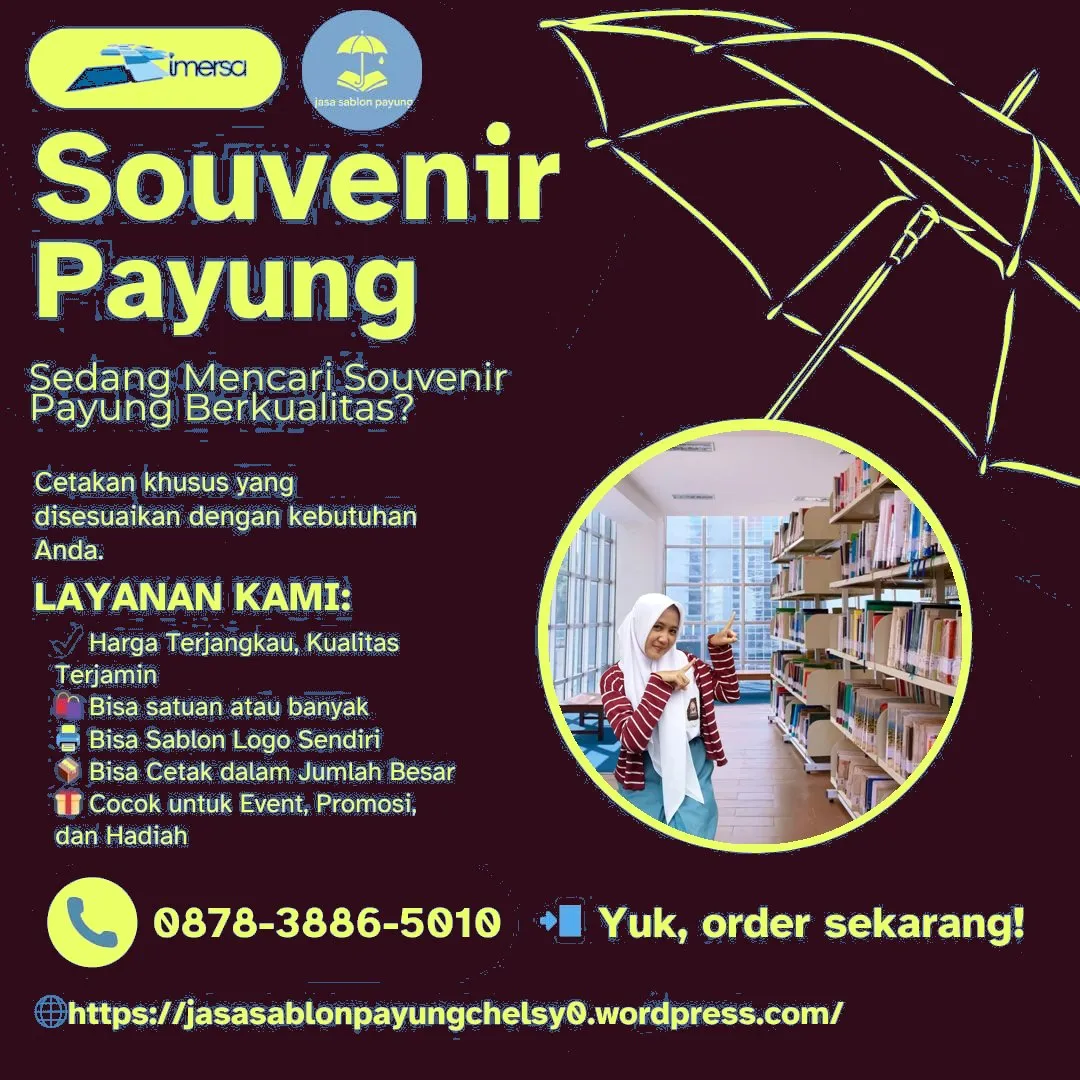 Payung Custom Sablon 0878-3886-5010 WA