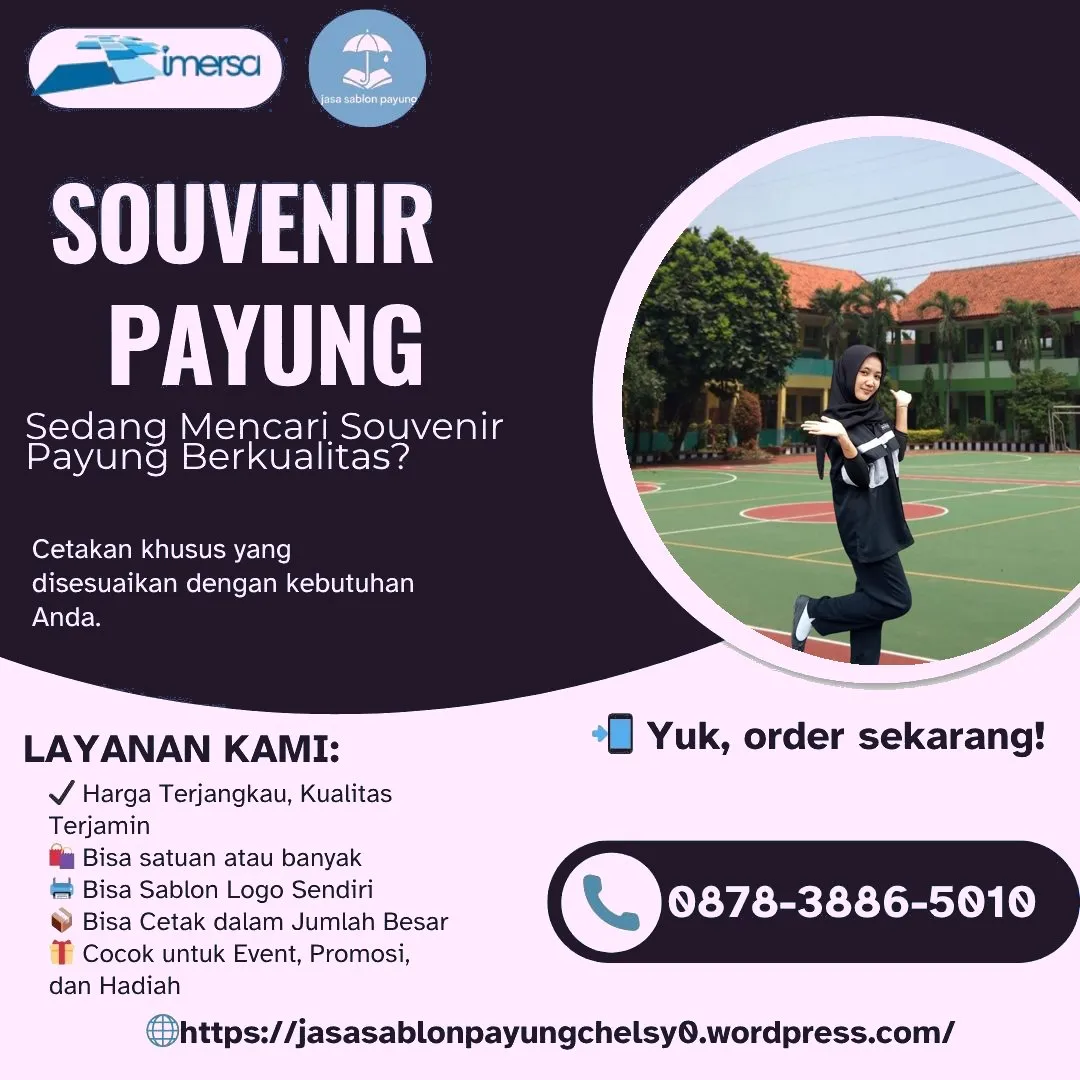 Produksi Toko Sablon Payung dan Jas Hujan Promosi 0878-3886-5010 WA