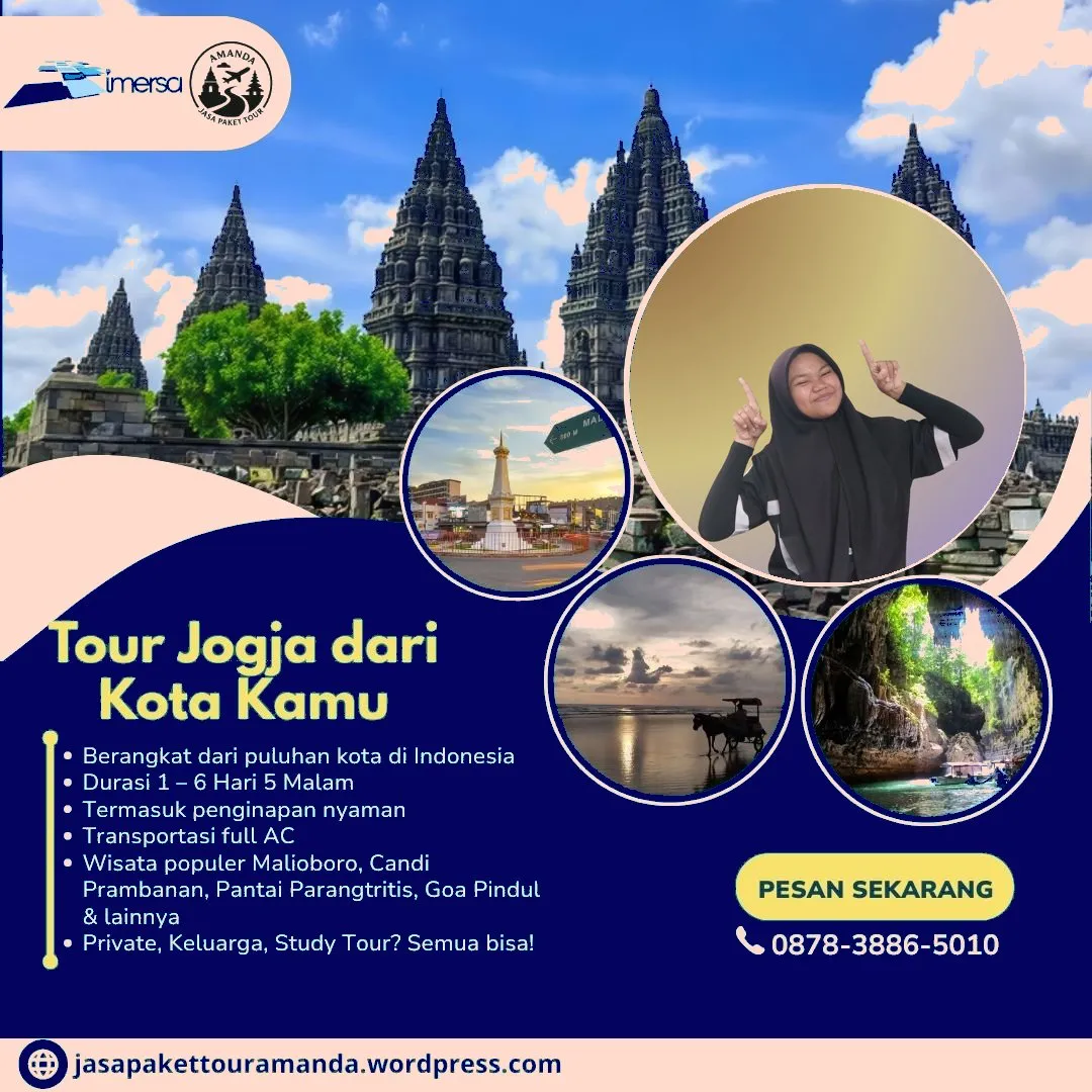 Contoh Paket Wisata 3 Hari 2 Malam Jogja | 087838865010