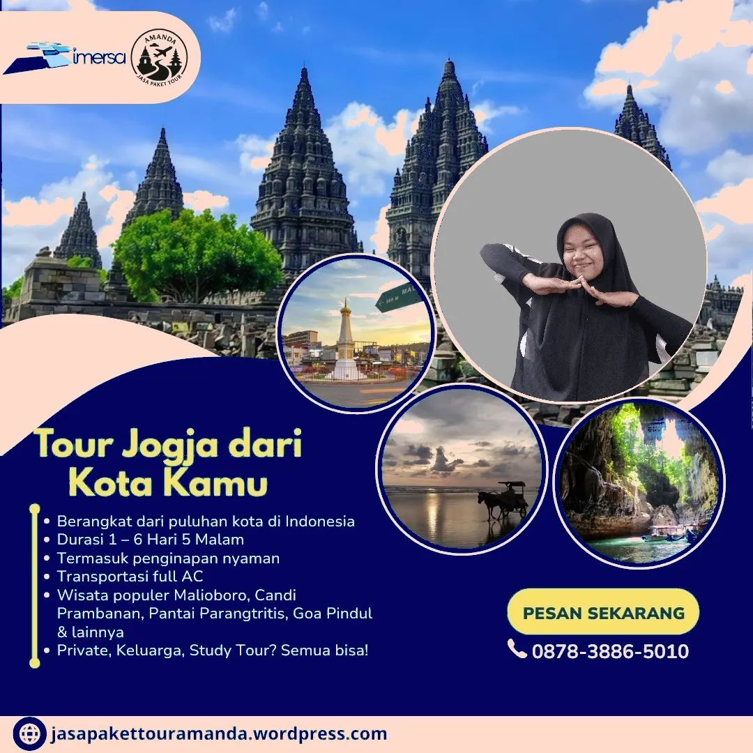 Paket Tour Jogja 3 Hari 2 Malam Dari Sukabumi | 087838865010