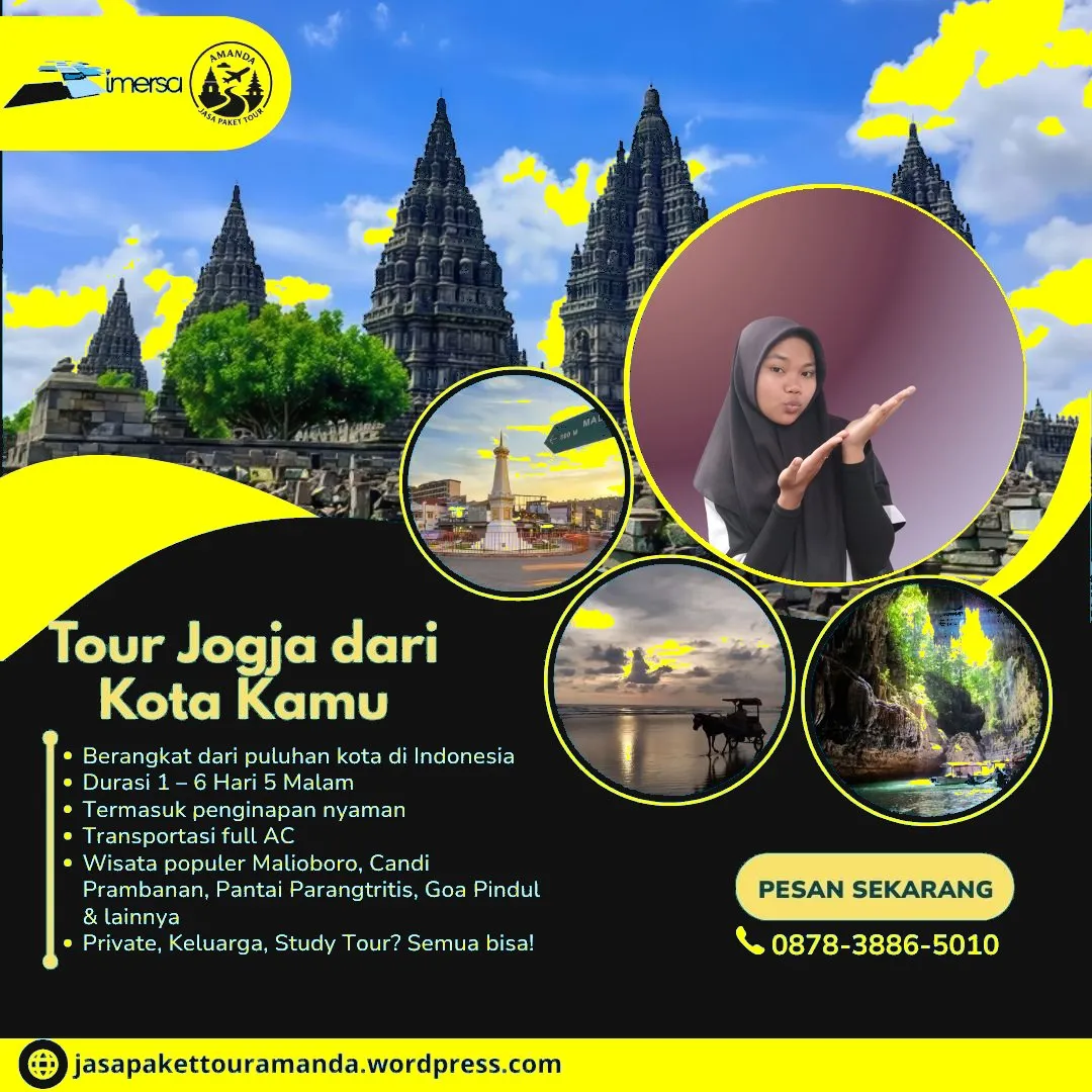 Paket Tour Jogja 5 Hari 4 Malam Dari Blitar | 087838865010