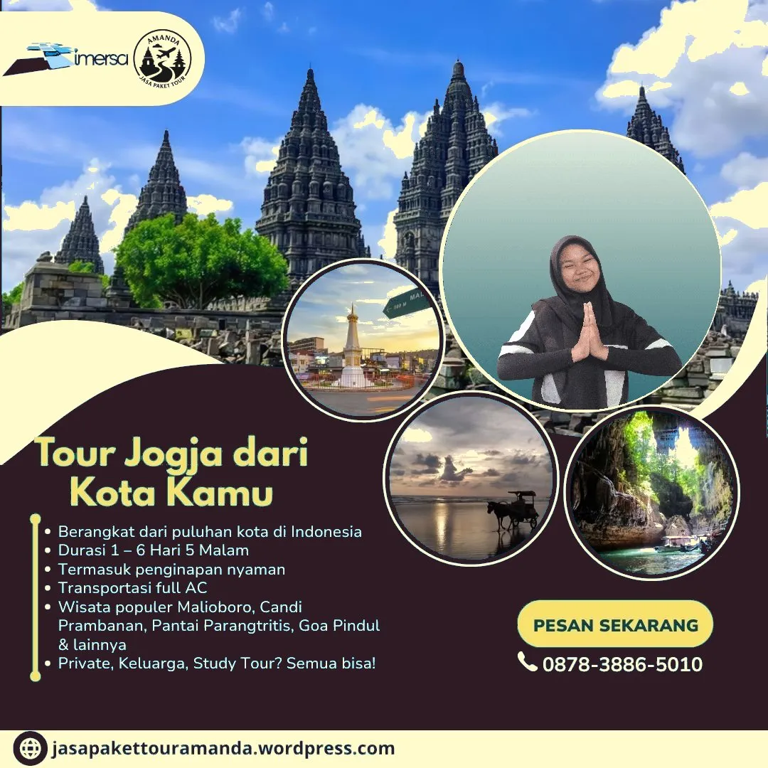 Paket Tour Jogja 4 Hari 3 Malam Dari Metro | 087838865010