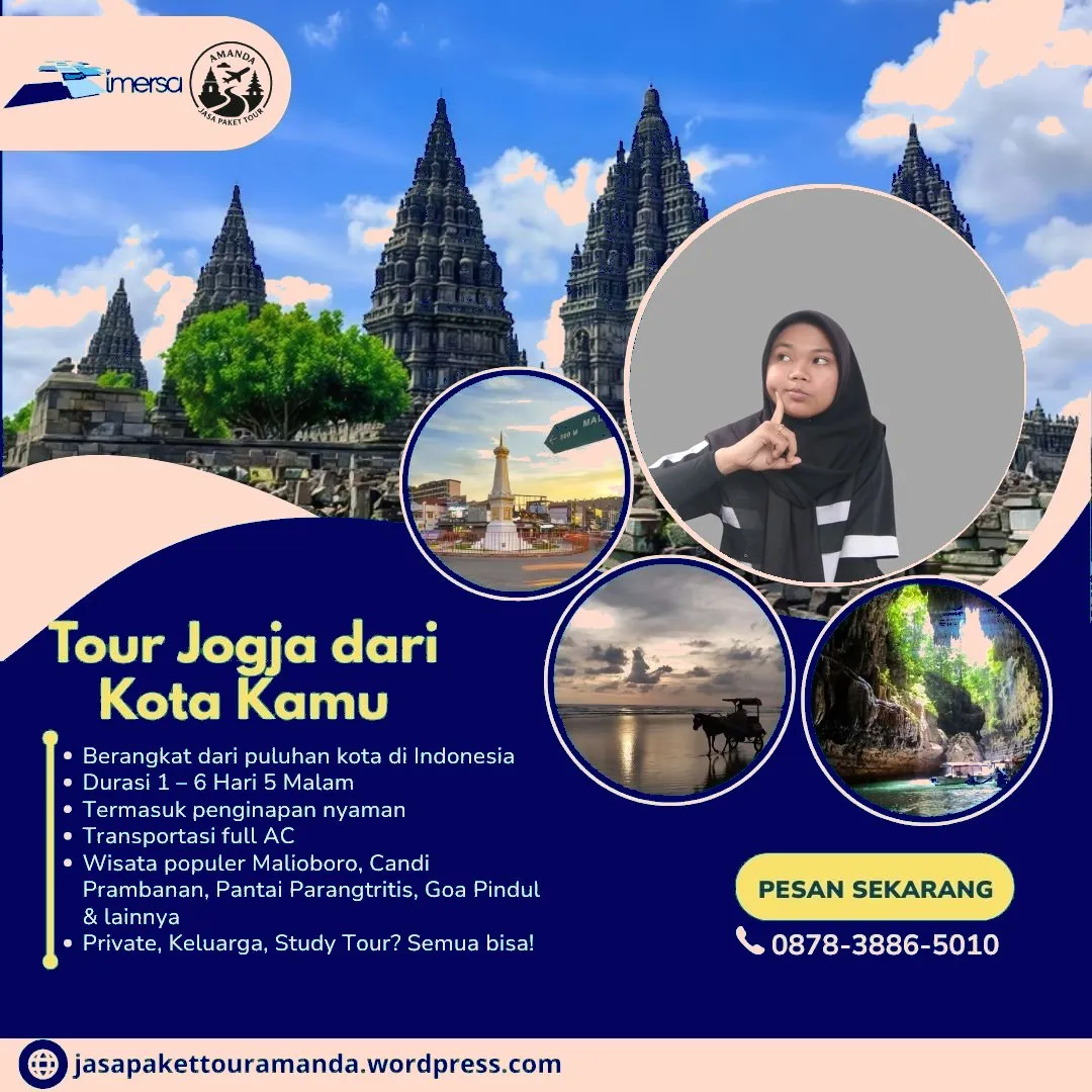 Paket Tour Jogja 5 Hari 4 Malam Dari Cimahi | 087838865010