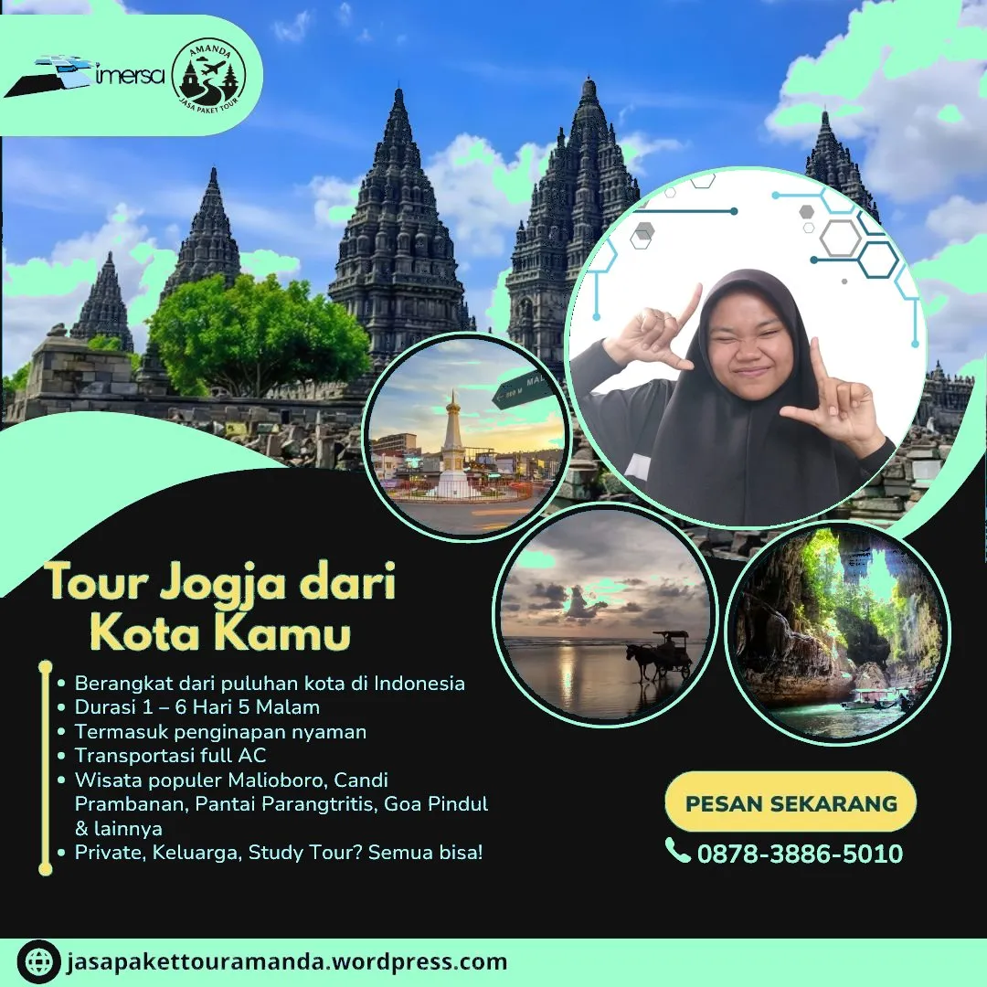 Paket Wisata Jogja Dari Jakarta | 087838865010