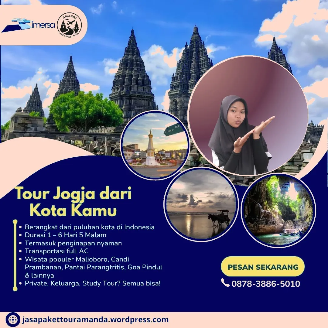 Paket Tour Jogja 6 Hari 5 Malam Dari Cimahi | 087838865010