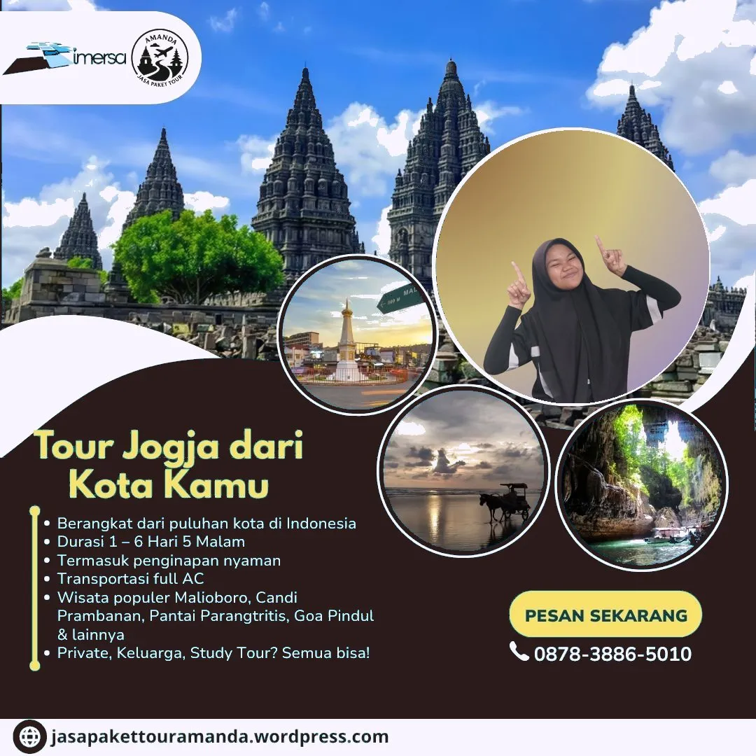 Paket Tour Jogja 4 Hari 3 Malam Dari Probolinggo | 087838865010