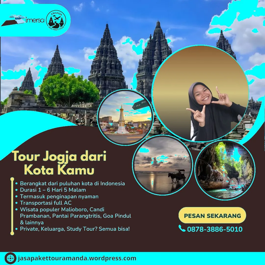 Paket Tour Jogja 5 Hari 4 Malam Dari Madiun | 087838865010
