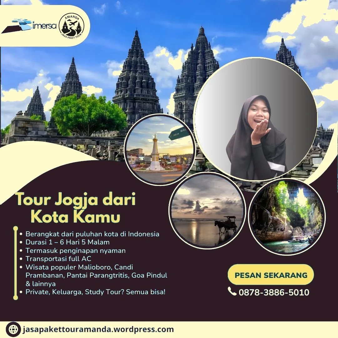 Paket Tour Jogja 5 Hari 4 Malam | 087838865010