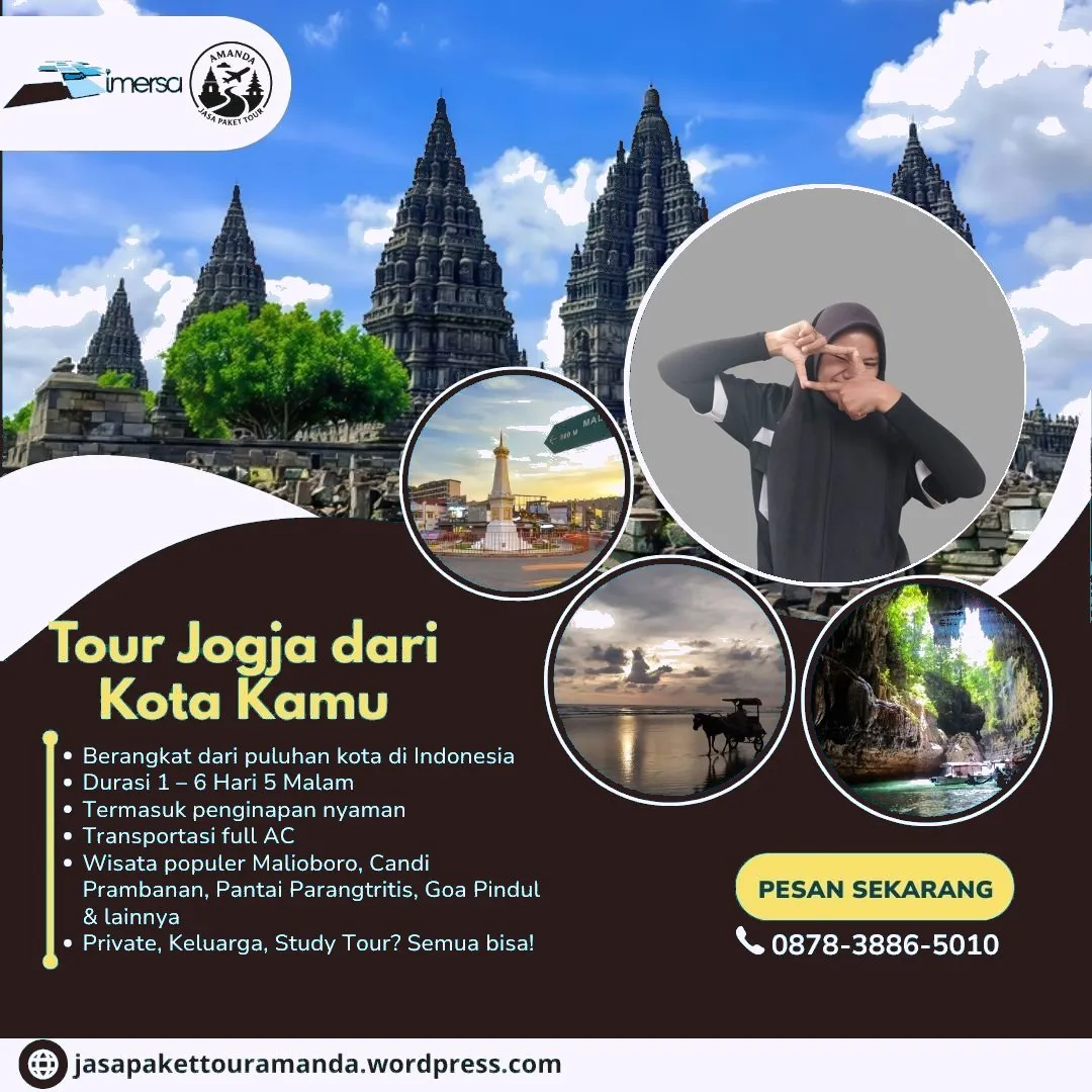 Paket Tour Jogja 3 Hari 2 Malam Dari Tegal | 087838865010