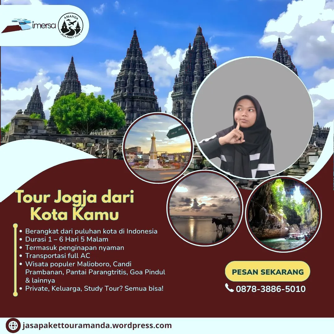 Paket Tour Jogja 5 Hari 4 Malam Dari Denpasar | 087838865010
