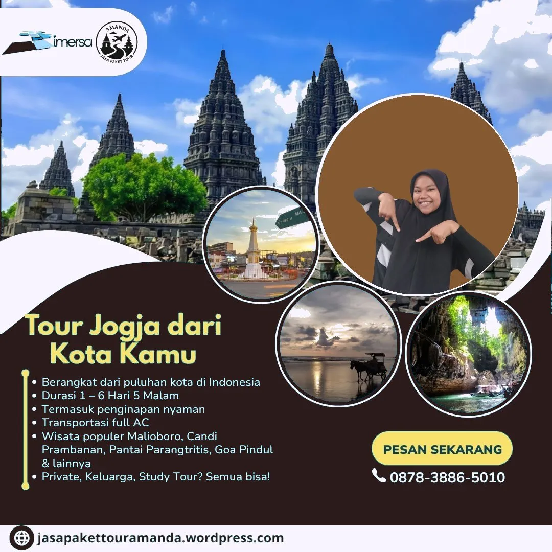 Paket Study Tour Jogja 1 Hari | 087838865010