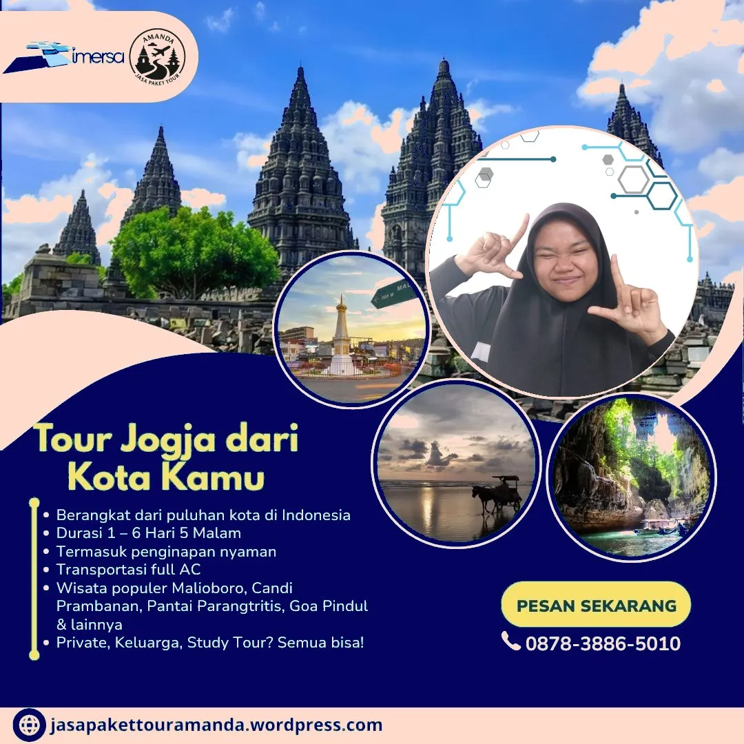 Paket Tour Jogja 6 Hari 5 Malam Dari Metro | 087838865010