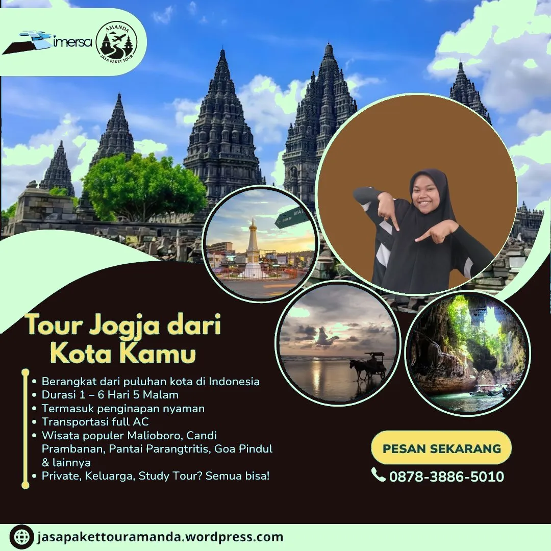 Paket Tour Jogja 3 Hari 2 Malam Dari Bima | 087838865010