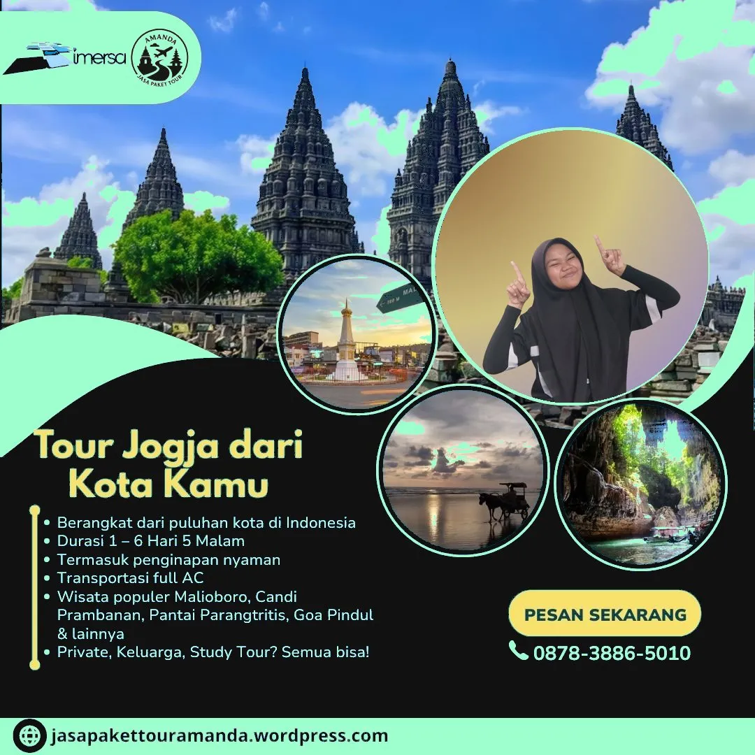 Paket Tour Jogja 2 Hari 1 Malam Dari Bukittinggi | 087838865010