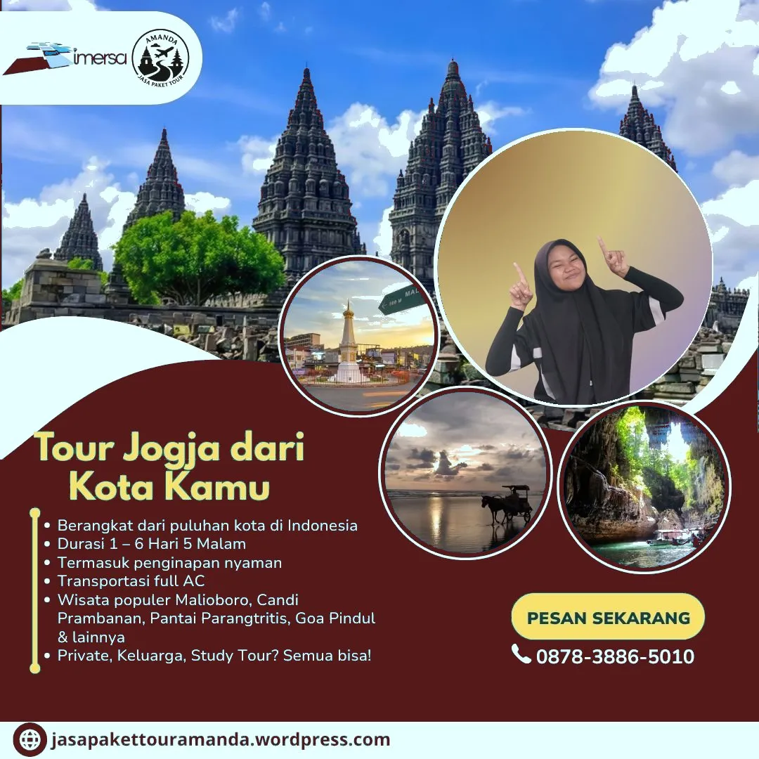 Paket Tour Jogja 5 Hari 4 Malam Dari Palembang | 087838865010