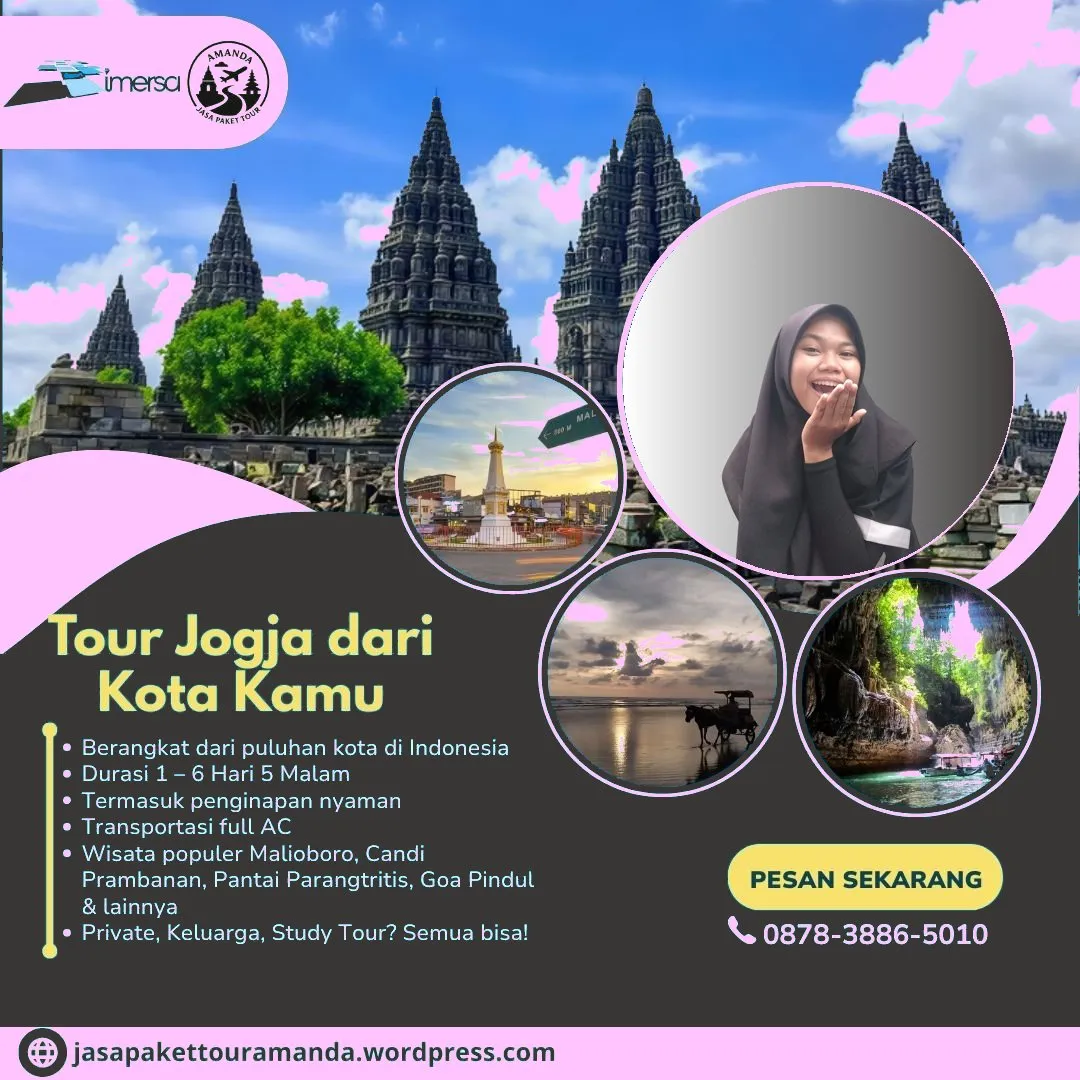 Paket Tour Jogja 5 Hari 4 Malam Dari Bogor | 087838865010