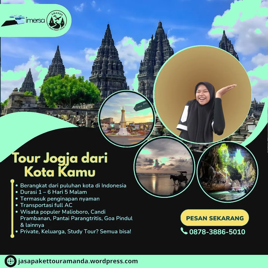 Paket Tour Jogja Bandung | 087838865010
