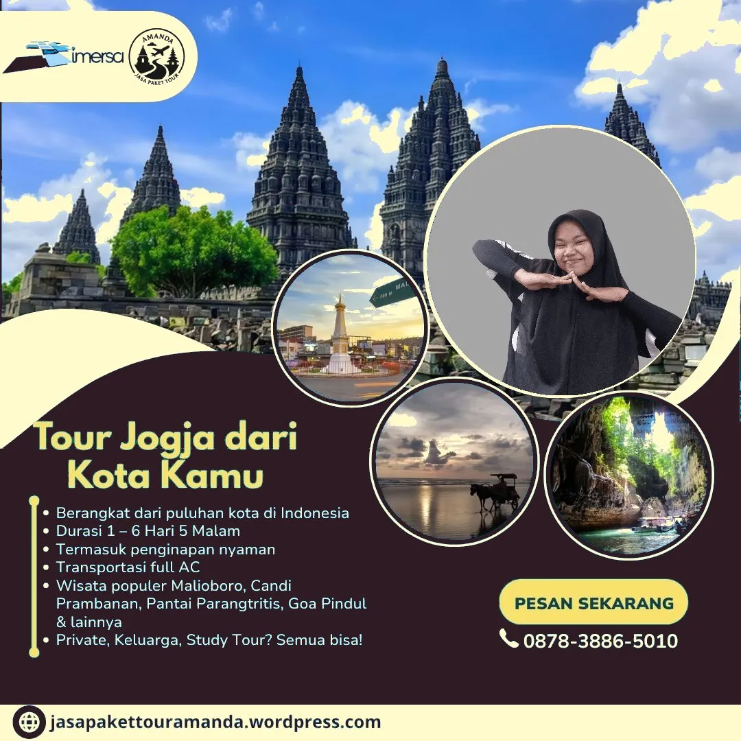 Paket Tour Jogja 5 Hari 4 Malam Dari Bima | 087838865010