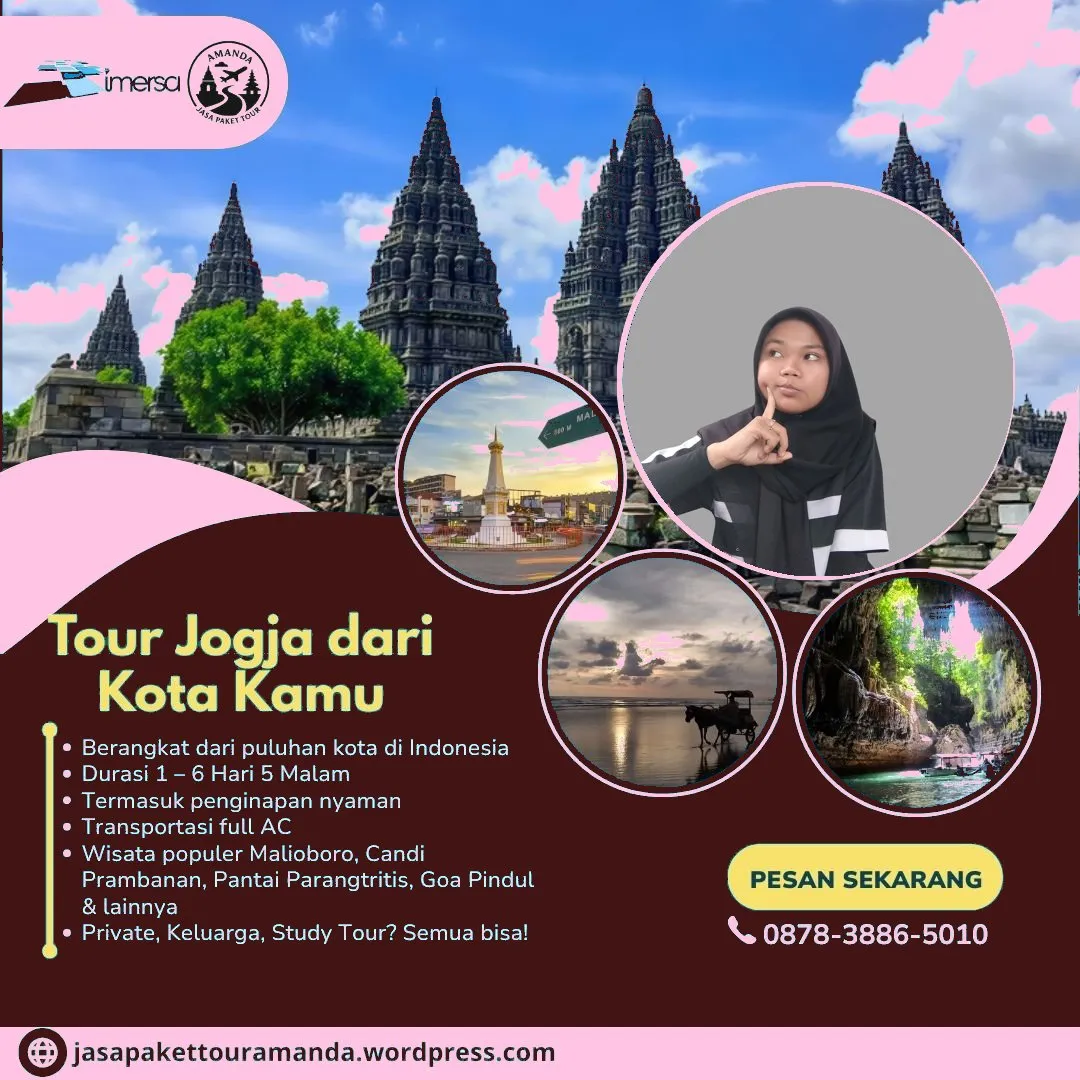 Paket Tour Jogja 3 Hari 2 Malam Dari Kediri | 087838865010