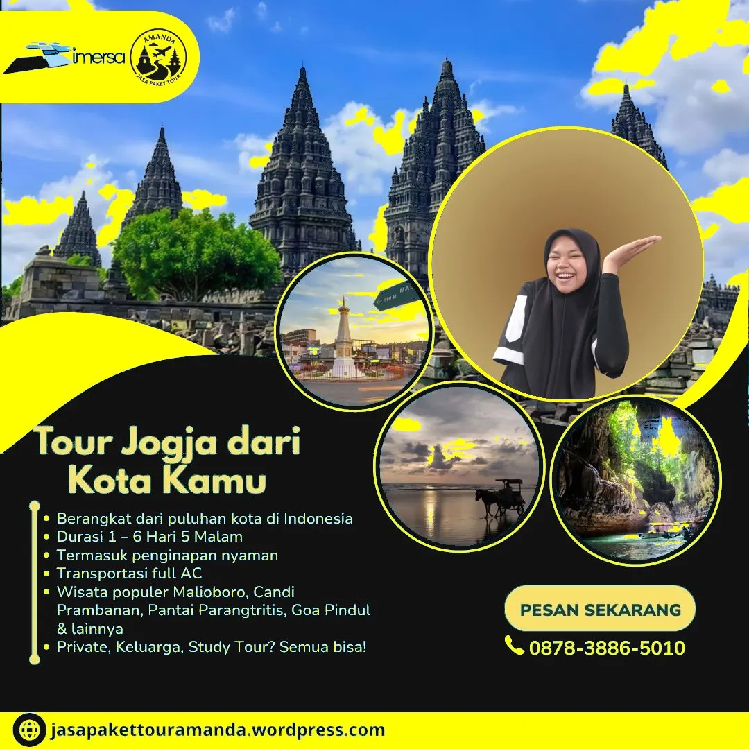 Paket Tour Jogja 4 Hari 3 Malam Dari Medan | 087838865010