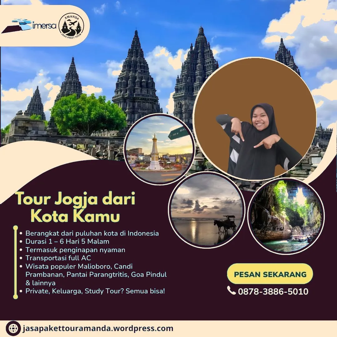 Paket Tour Jogja 2 Hari 1 Malam Dari Pontianak, Paket Wisata Jogja 4 Hari 3 Malam Termasuk Tiket Pesawat, Poster Paket Wisata Jogja, Paket Tour Jogja 5 Hari 4 Malam, Paket Tour Jogja 4 Hari 3 Malam Dari Tegal, Paket Tour Jogja 2 Hari 1 Malam Dari Salatiga, Paket Tour Jogja 6 Hari 5 Malam Dari Bima, Paket Tour Jogja 3 Hari 2 Malam Dari Malang, Paket Tour Jogja 2 Hari 1 Malam Dari Metro, Paket Tour Jogja 1 Hari Dari Blitar