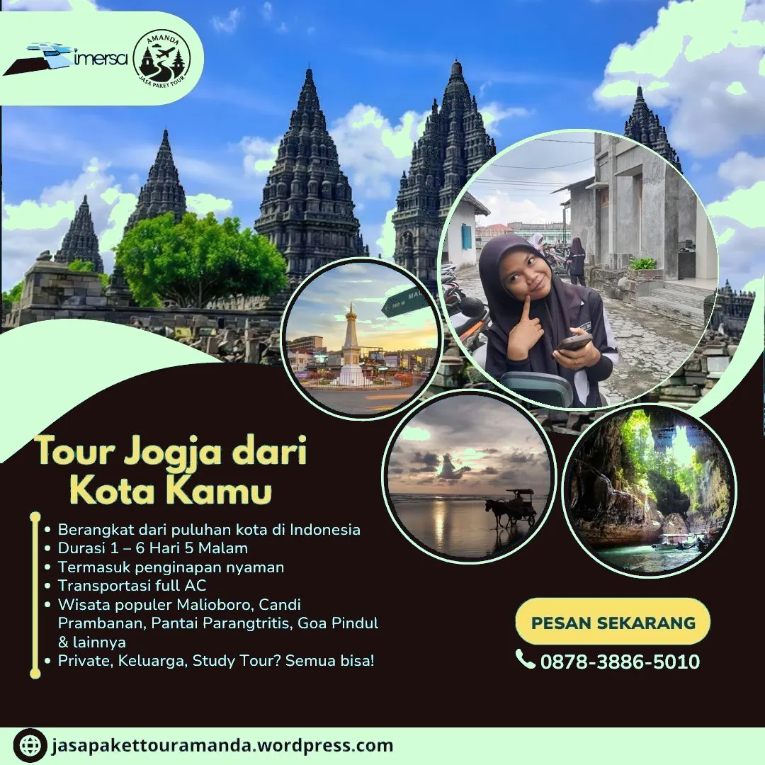 Paket Tour Jogja 5 Hari 4 Malam Dari Cilegon | 087838865010