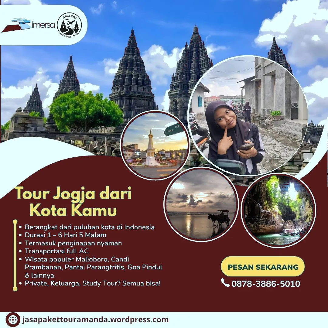Paket Tour Jogja 4 Hari 3 Malam Dari Pontianak | 087838865010