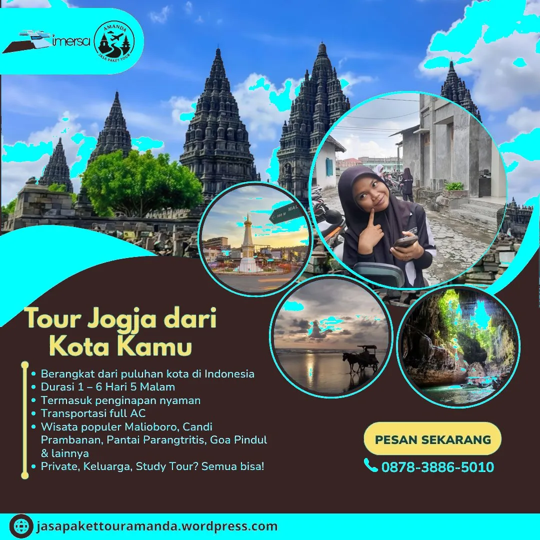 Paket Tour Jogja 4 Hari 3 Malam Dari Samarinda | 087838865010