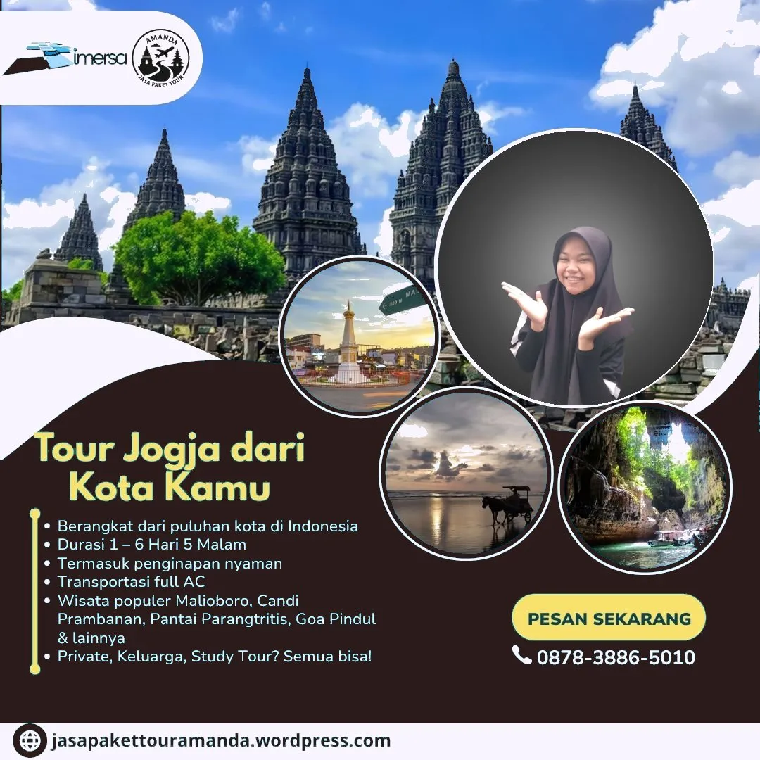Paket Tour Jogja 6 Hari 5 Malam Dari Sukabumi | 087838865010