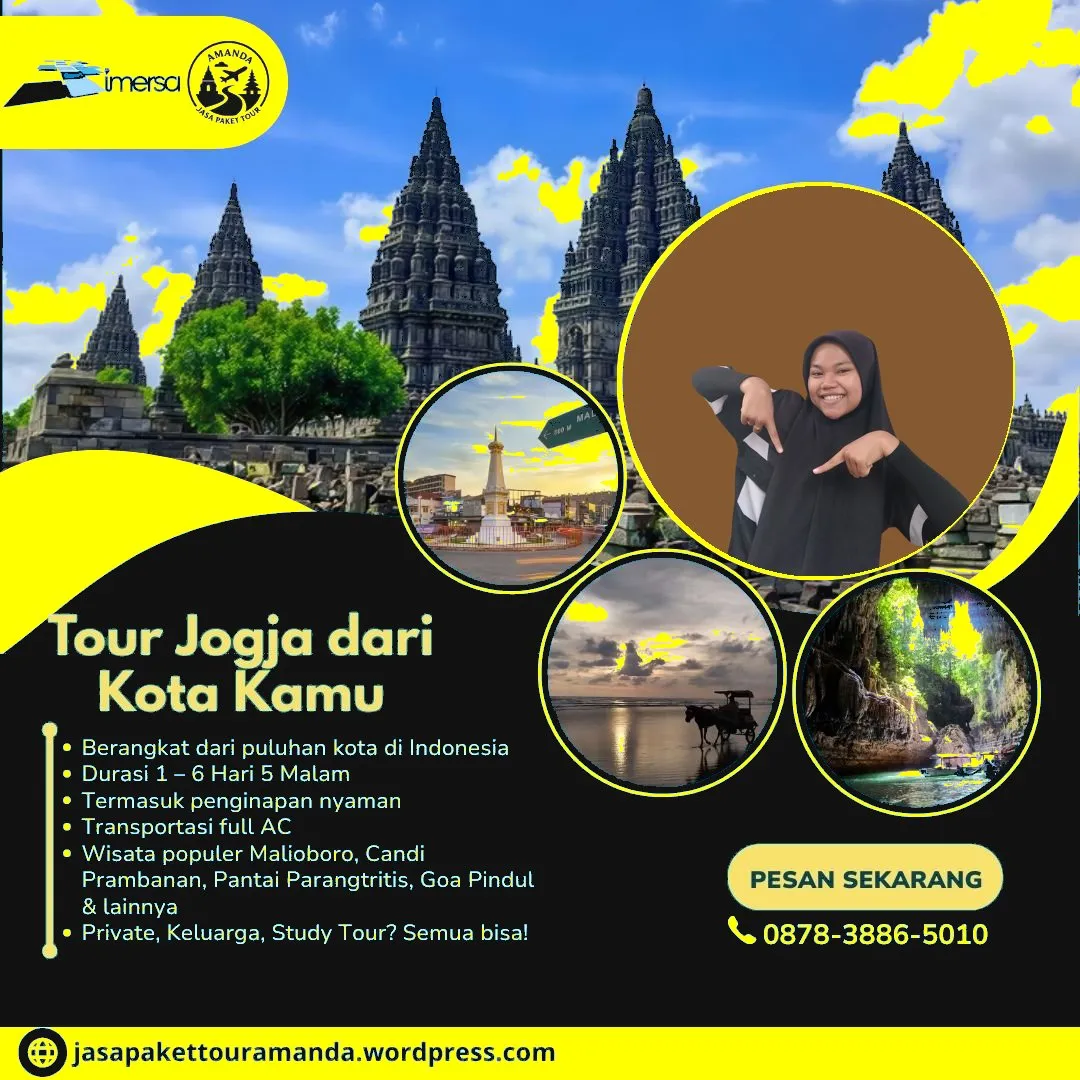Paket Tour Jogja 2 Hari 1 Malam Dari Samarinda | 087838865010