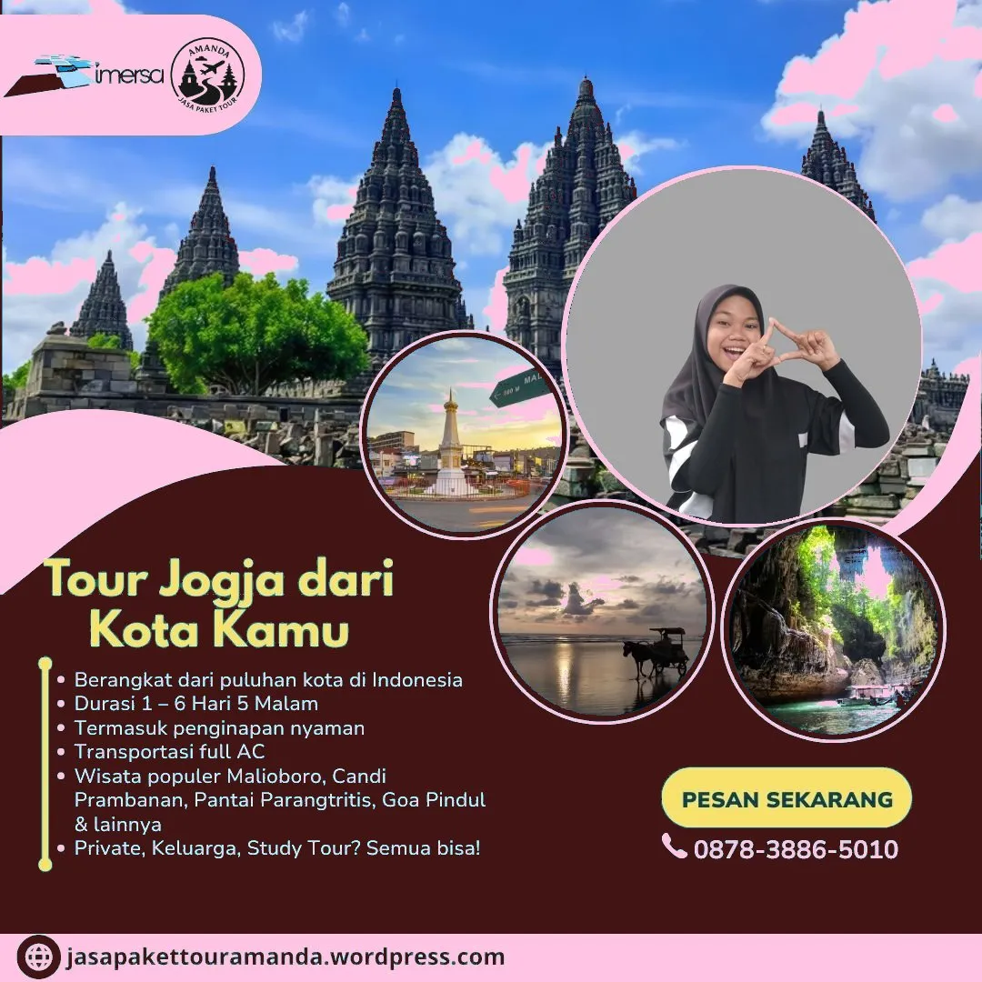 Harga Paket Wisata Jogja 3 Hari 2 Malam | 087838865010