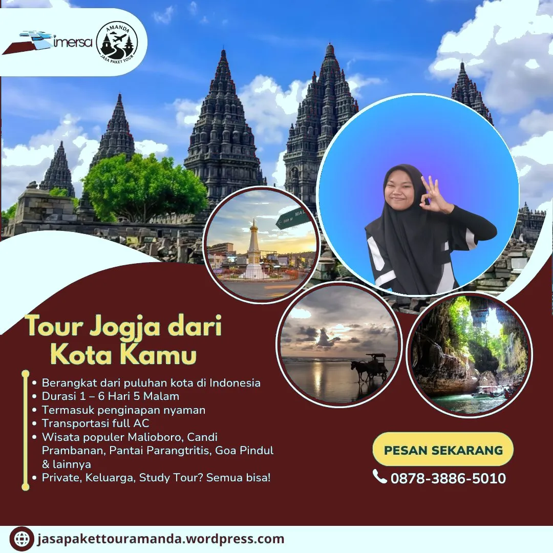 Paket Tour Jogja 6 Hari 5 Malam Dari Balikpapan | 087838865010